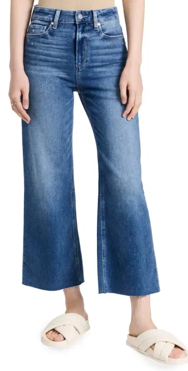 PAIGE Anessa Raw Cuff Jeans Rock Show Distressed 29 | Thumbnail 1
