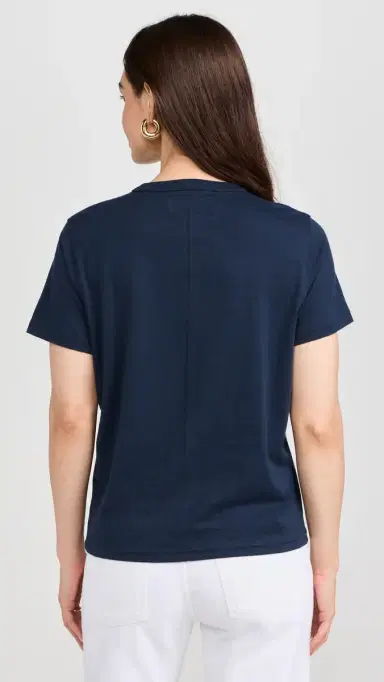 Sold Out NYC The Iconically Soft Perfect Tee in Navy Navy | Thumbnail 3