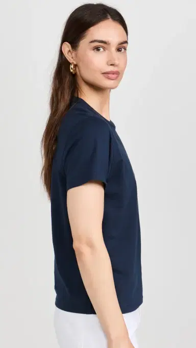 Sold Out NYC The Iconically Soft Perfect Tee in Navy Navy | Thumbnail 4