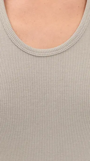 WARDROBE.NYC WARDROBE. NYC Ribbed Tank Taupe | Thumbnail 6 WARDROBE.NYC WARDROBE. NYC Ribbed Tank Taupe | Thumbnail 6