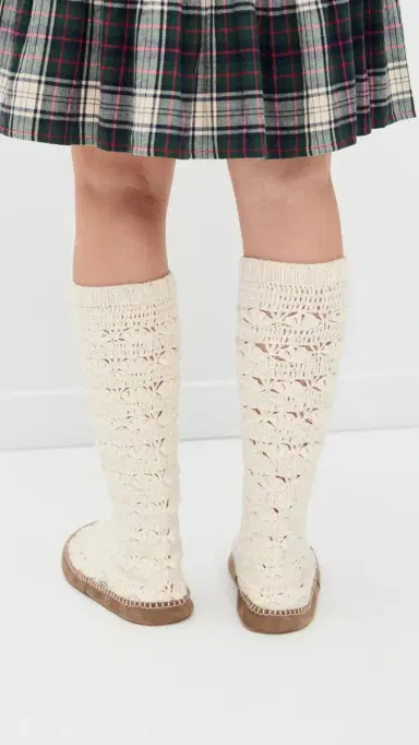 Sea Alena Knit ock lippers Cream | Thumbnail 4