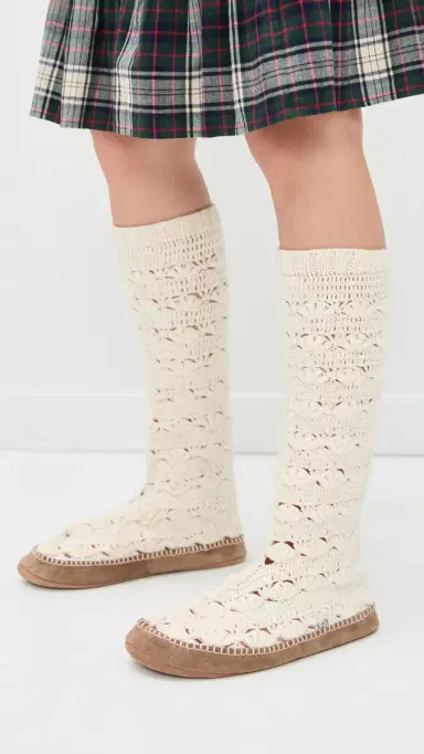 Sea Alena Knit ock lippers Cream | Thumbnail 5