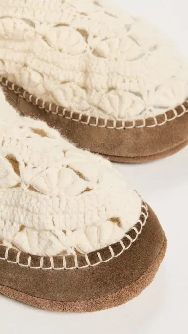 Sea Alena Knit ock lippers Cream | Thumbnail 6