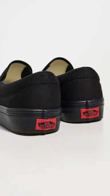 Vans Classic Slip On Unisex Sneakers Black/Black | Thumbnail 5