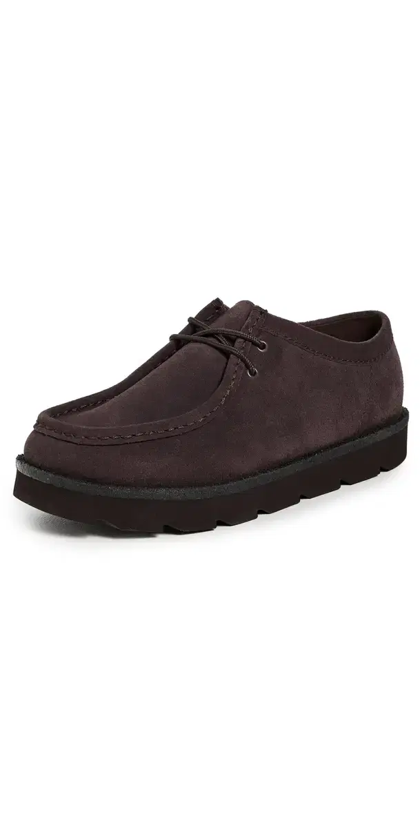 Meare Walla Lace Up Shoes Dark Brown Suede