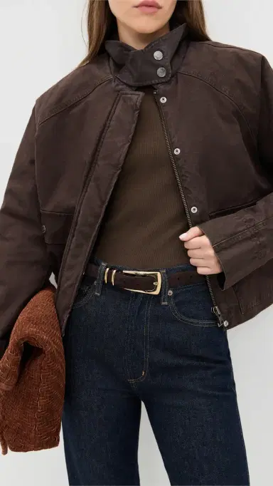 Madewell Elongated Buckle Belt Coffee Bean L | Thumbnail 3