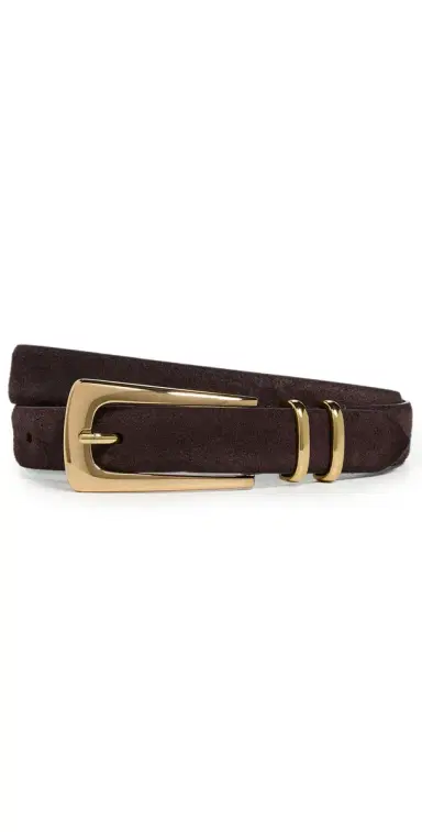 Madewell Elongated Buckle Belt Coffee Bean L | Thumbnail 1