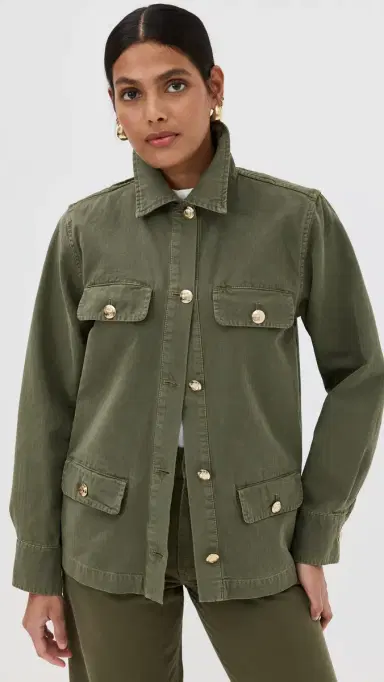 ANINE BING Corey Barn Jacket Army Green | Thumbnail 2 ANINE BING Corey Barn Jacket Army Green | Thumbnail 2