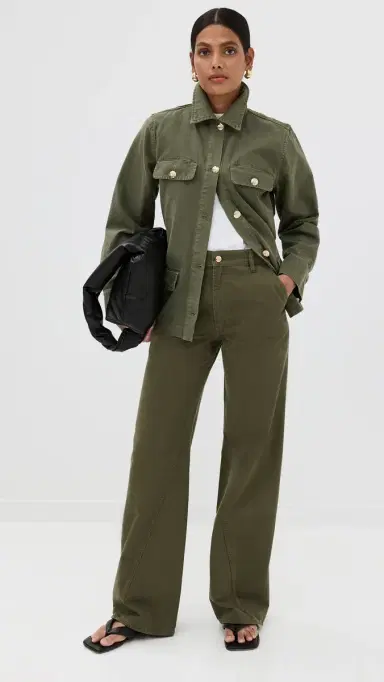 ANINE BING Corey Barn Jacket Army Green | Thumbnail 5 ANINE BING Corey Barn Jacket Army Green | Thumbnail 5