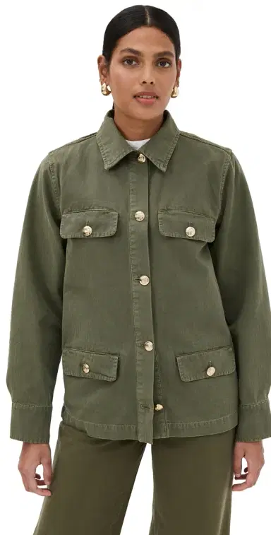 ANINE BING Corey Barn Jacket Army Green | Thumbnail 1 ANINE BING Corey Barn Jacket Army Green | Thumbnail 1
