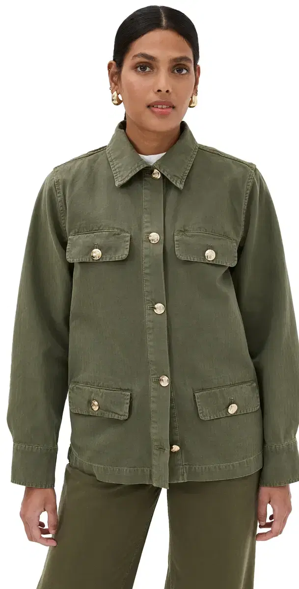 ANINE BING Corey Barn Jacket Army Green