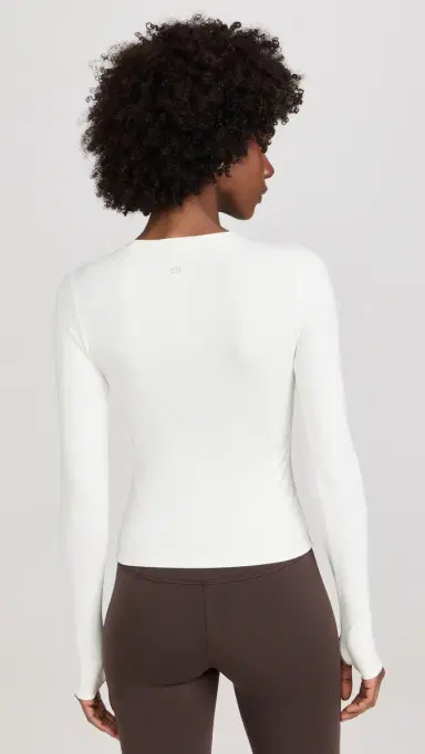 Splits59 Airweight Lite Long Sleeve Waist Length Tee White L | Thumbnail 3 Splits59 Airweight Lite Long Sleeve Waist Length Tee White L | Thumbnail 3
