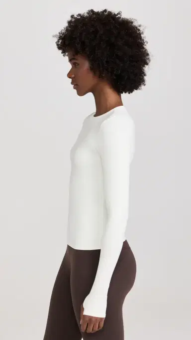 Splits59 Airweight Lite Long Sleeve Waist Length Tee White L | Thumbnail 4 Splits59 Airweight Lite Long Sleeve Waist Length Tee White L | Thumbnail 4