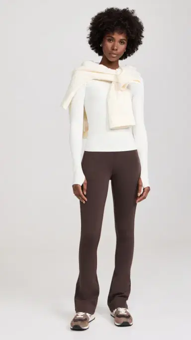 Splits59 Airweight Lite Long Sleeve Waist Length Tee White L | Thumbnail 5 Splits59 Airweight Lite Long Sleeve Waist Length Tee White L | Thumbnail 5