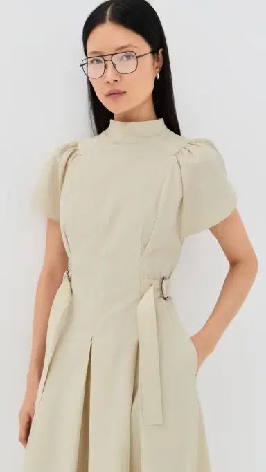 3.1 Phillip Lim Puff Sleeve Poplin Flare Dress Stone 4 | Thumbnail 5 3.1 Phillip Lim Puff Sleeve Poplin Flare Dress Stone 4 | Thumbnail 5