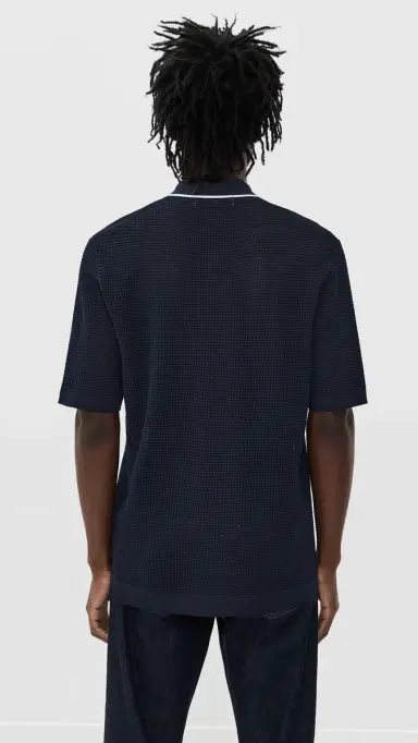 Orlebar Brown Roddy Button-Thru Shirt Night Iris/Cloud S | Thumbnail 3