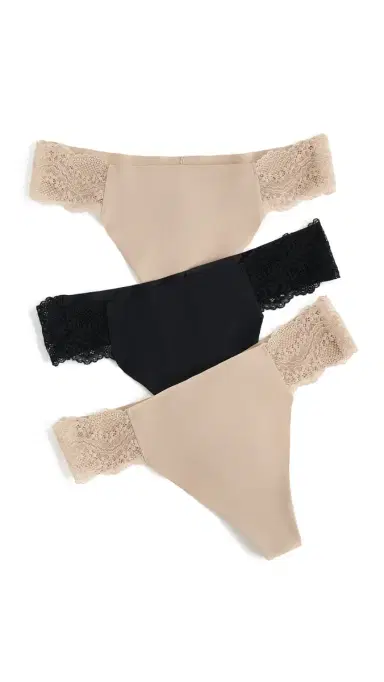 b.tempt'd by Wacoal b. tempt'd by Wacoal B. Bare Thong 3 Pack Basic 1 | Thumbnail 6