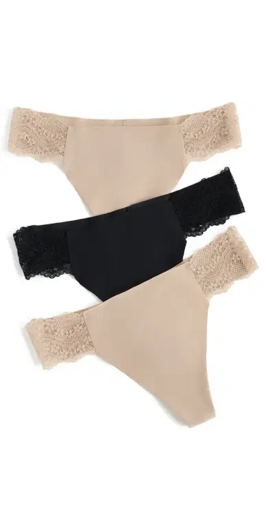 b.tempt'd by Wacoal b. tempt'd by Wacoal B. Bare Thong 3 Pack Basic 1 | Thumbnail 1