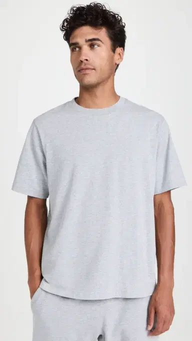 Reigning Champ Midweight Jersey OG T-Shirt Heather Grey | Thumbnail 2