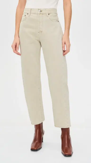 Madewell Pieced Barrel-Leg Jeans In Faded Khaki Faded Khaki | Thumbnail 2