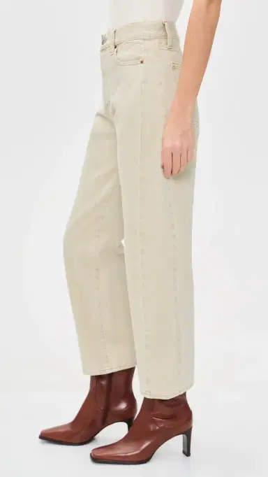Madewell Pieced Barrel-Leg Jeans In Faded Khaki Faded Khaki | Thumbnail 4