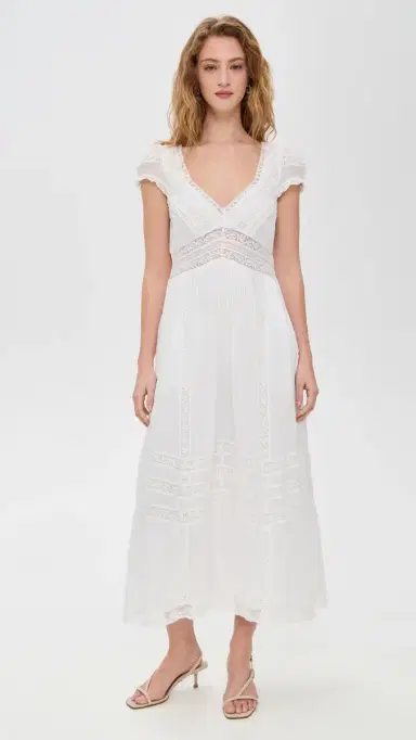 LoveShackFancy Suvi Dress White XS | Thumbnail 2 LoveShackFancy Suvi Dress White XS | Thumbnail 2