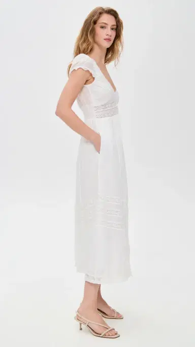 LoveShackFancy Suvi Dress White XS | Thumbnail 4 LoveShackFancy Suvi Dress White XS | Thumbnail 4