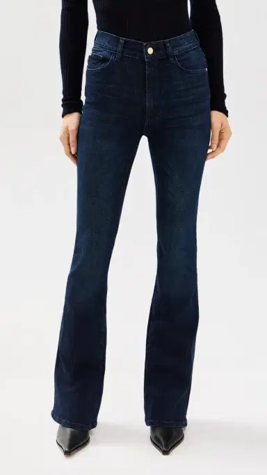 DL1961 Bridget Bootcut High Rise Instasculpt Jeans Mediterranean (Performance) 31 | Thumbnail 2