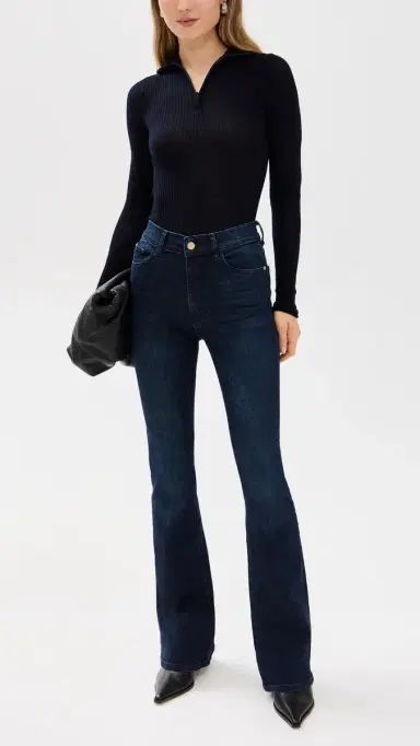DL1961 Bridget Bootcut High Rise Instasculpt Jeans Mediterranean (Performance) 31 | Thumbnail 5