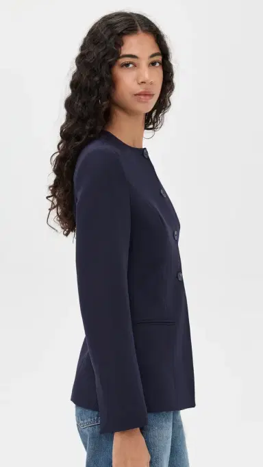 Aligne Daphne Waisted Blazer Navy 6 | Thumbnail 4