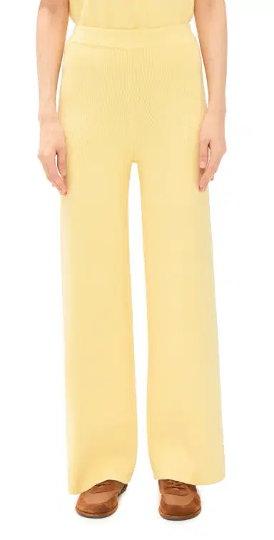 English Factory Knit Pants Butter Yellow | Thumbnail 1 English Factory Knit Pants Butter Yellow | Thumbnail 1