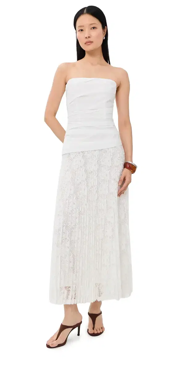 Annalise Cotton Lace Midi Dress