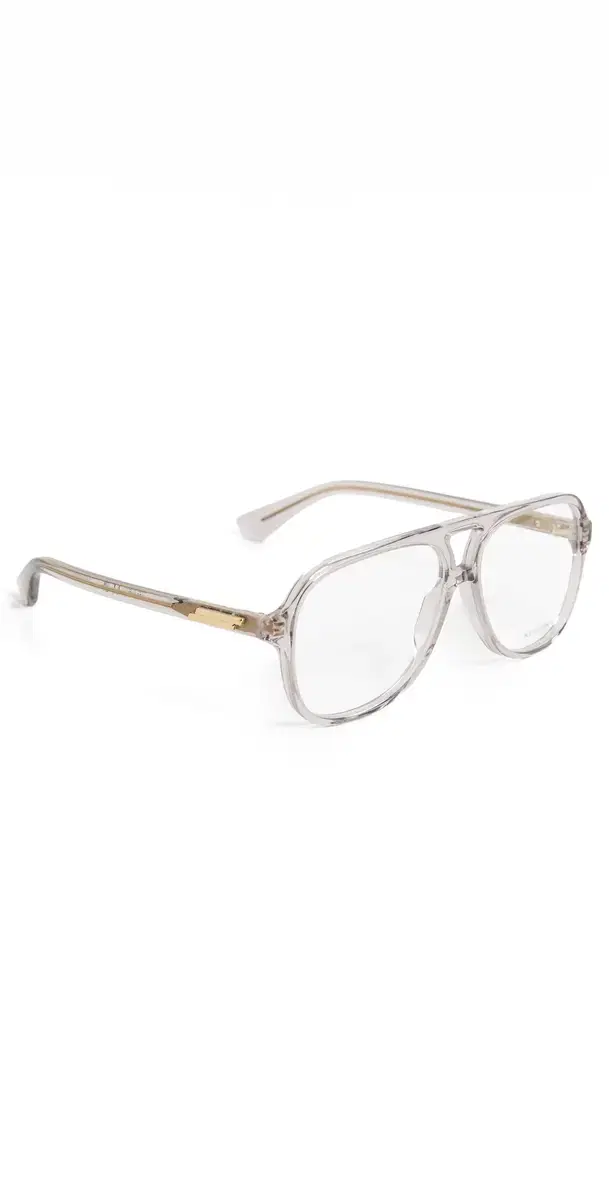 Bottega Veneta Aviator Eyeglasses Grey/Transparent One Size