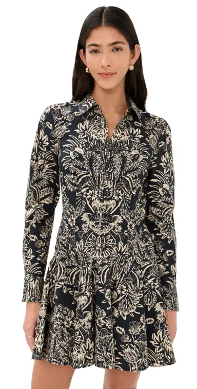 Ulla Johnson Taliah Dress Noir Flora | Thumbnail 1 Ulla Johnson Taliah Dress Noir Flora | Thumbnail 1