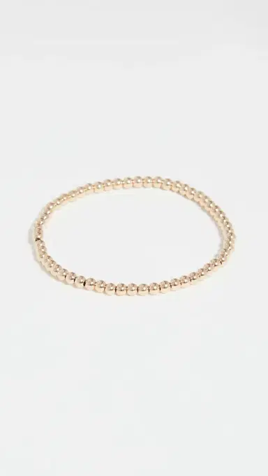 Alexa Leigh 3mm Gold Bracelet Yellow Gold One Size | Thumbnail 2