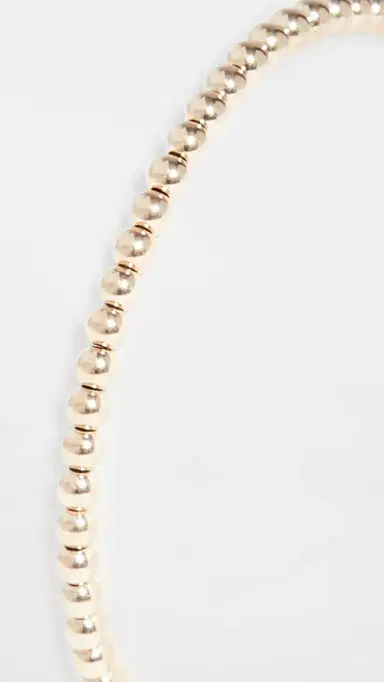 Alexa Leigh 3mm Gold Bracelet Yellow Gold One Size | Thumbnail 3