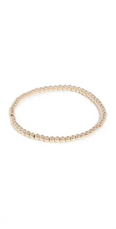 Alexa Leigh 3mm Gold Bracelet Yellow Gold One Size | Thumbnail 1