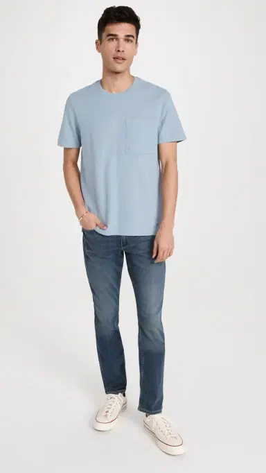 PAIGE Federal Transcend Slim Straight Jeans Birch | Thumbnail 5 PAIGE Federal Transcend Slim Straight Jeans Birch | Thumbnail 5