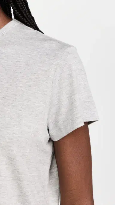 AGOLDE Adine Shrunken Tee Grey Heather L | Thumbnail 6 AGOLDE Adine Shrunken Tee Grey Heather L | Thumbnail 6