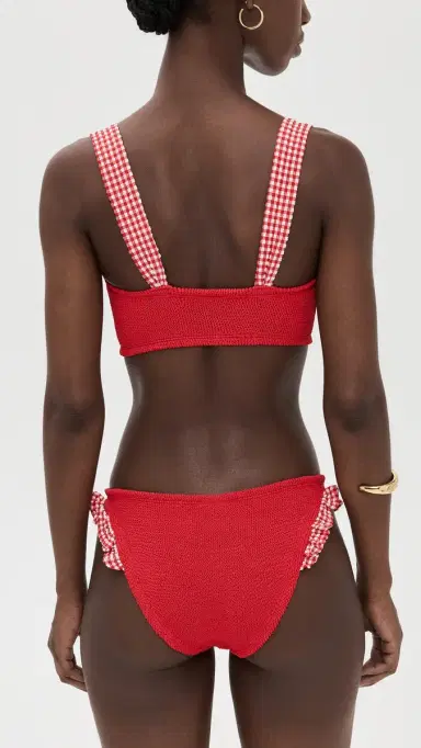 Hunza G Loretta Bikini Set Red/Red One Size | Thumbnail 3