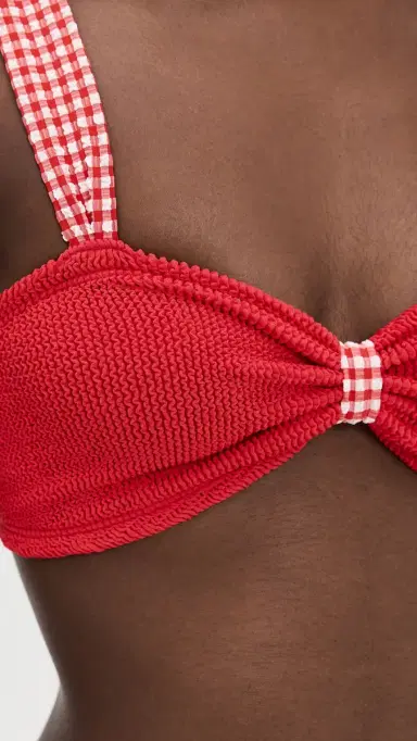 Hunza G Loretta Bikini Set Red/Red One Size | Thumbnail 6