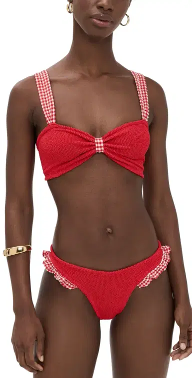 Hunza G Loretta Bikini Set Red/Red One Size | Thumbnail 1