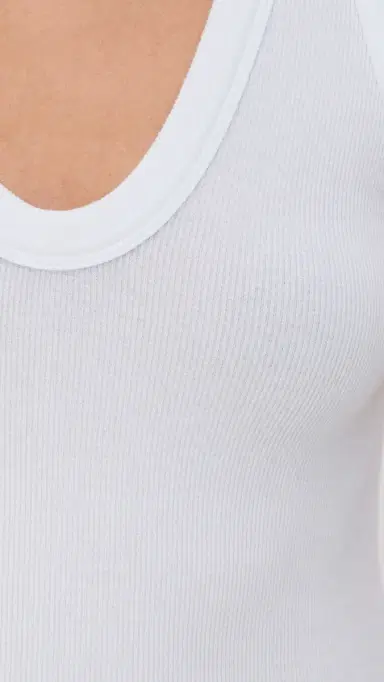 COTTON CITIZEN Verona U Neck Tank White M | Thumbnail 6