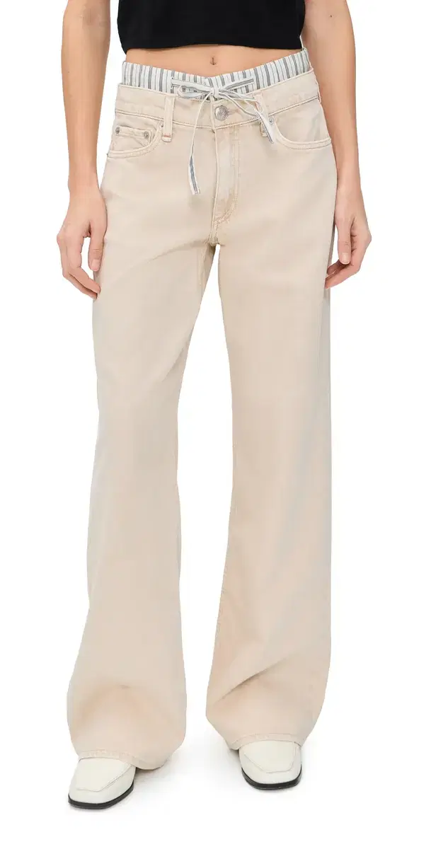 Featherweight Cam Full Boxer Straight Jeans Sandstripe