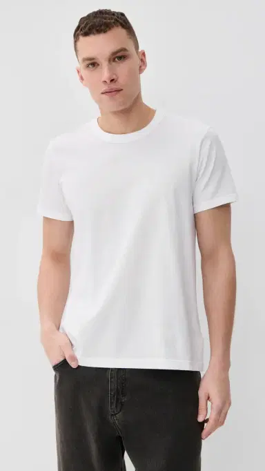 Citizens of Humanity Everyday Cotton Tee White S | Thumbnail 2 Citizens of Humanity Everyday Cotton Tee White S | Thumbnail 2