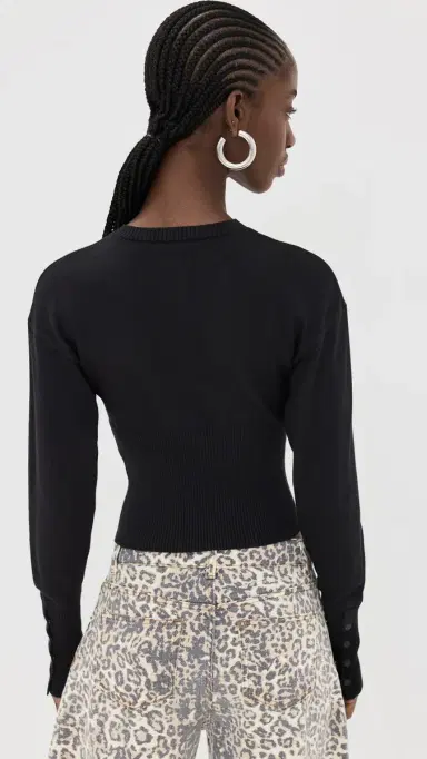 LIONESS Head In The Clouds Cardigan Onyx XS | Thumbnail 3