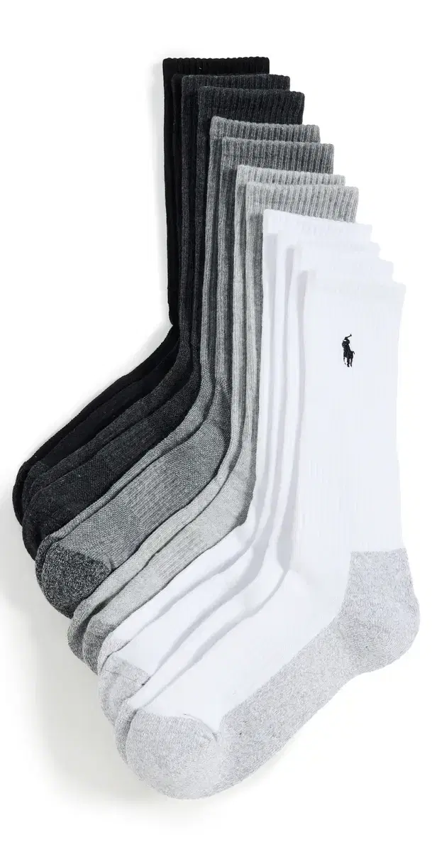 Polo Ralph Lauren Performance Crew Socks 6 Pack Multi Whast