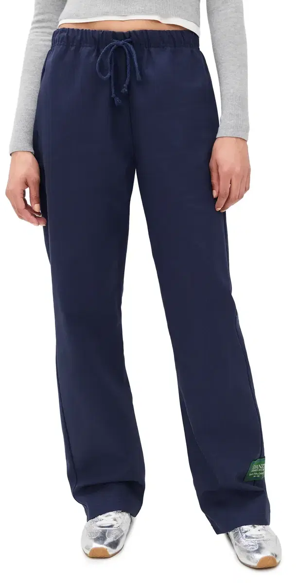 Danzy Denim Drawstring Pants Navy