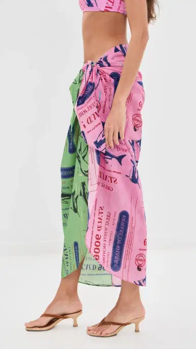 Staud Inlet Sarong Parcel Print | Thumbnail 4 Staud Inlet Sarong Parcel Print | Thumbnail 4