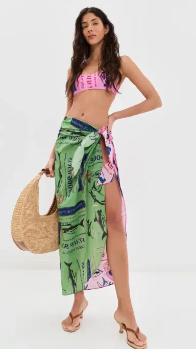 Staud Inlet Sarong Parcel Print | Thumbnail 5 Staud Inlet Sarong Parcel Print | Thumbnail 5